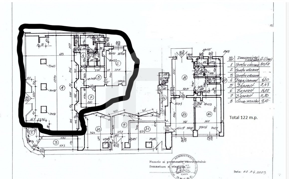 CALEA MOSILOR NR 278-SPATIU COMERCIAL STRADAL 122 MP, VITRINA 13 M. 