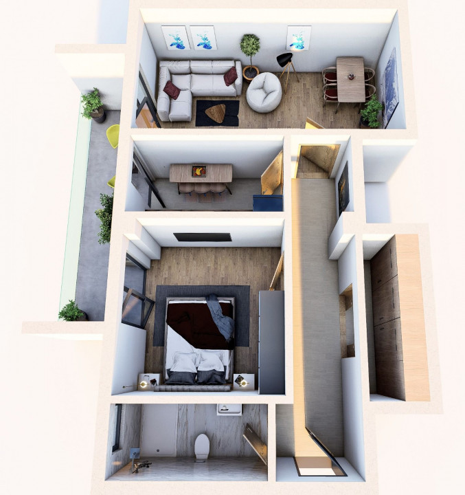 Apartament 2 camere proiect nou 2024 Sos. Chitilei