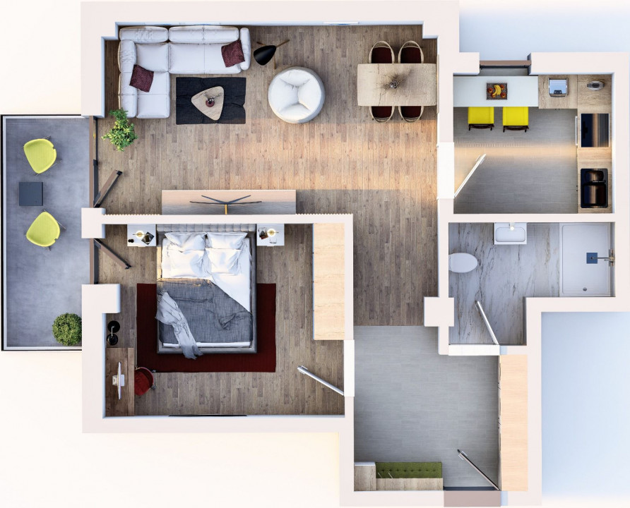 Apartament 2 camere proiect nou 2024 Sos. Chitilei